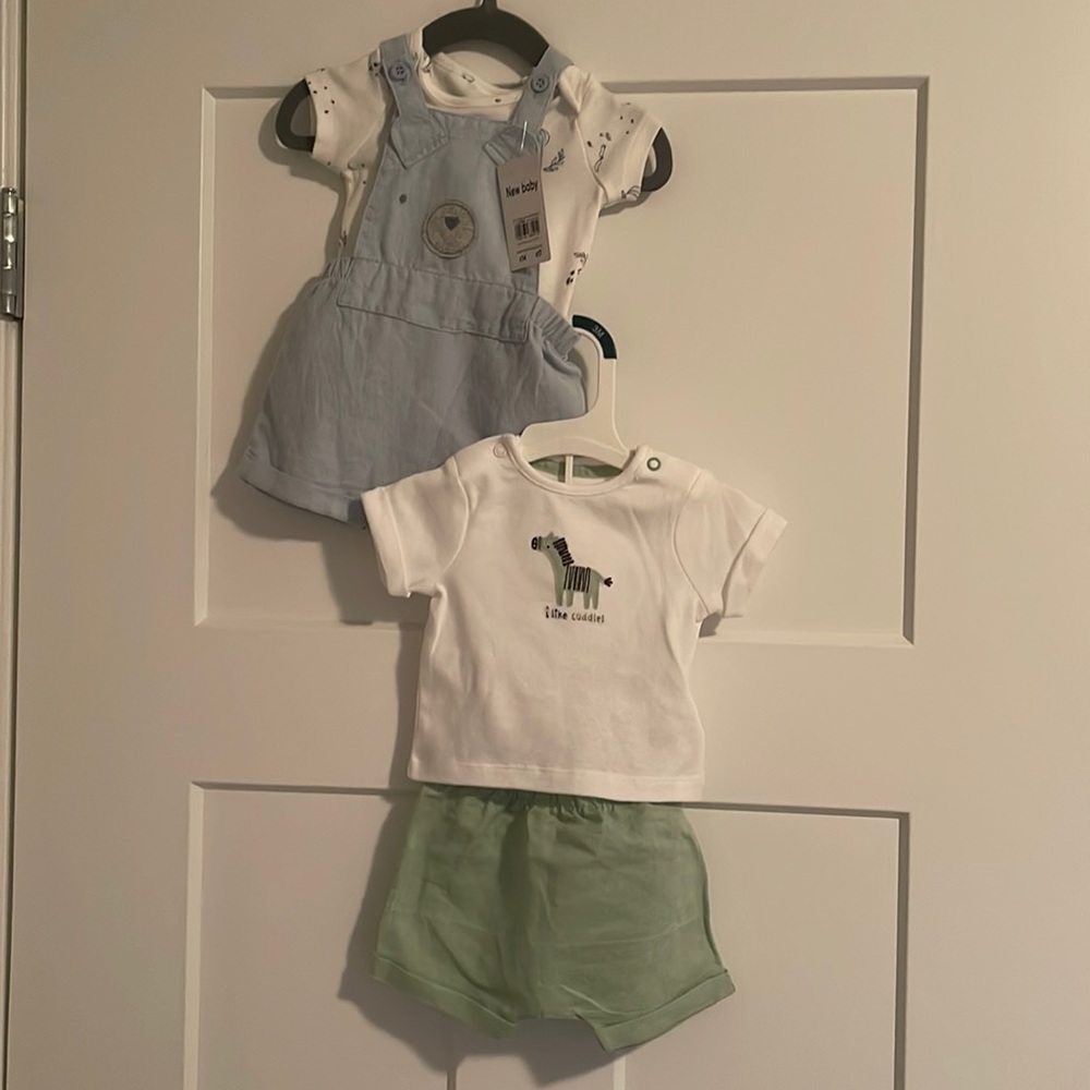 2 NWT baby boy outfits